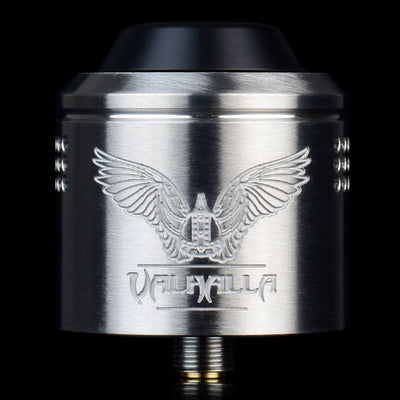 Valhalla V2 Mini RDA By Vaperz Cloud in Brushed Stainless Steel