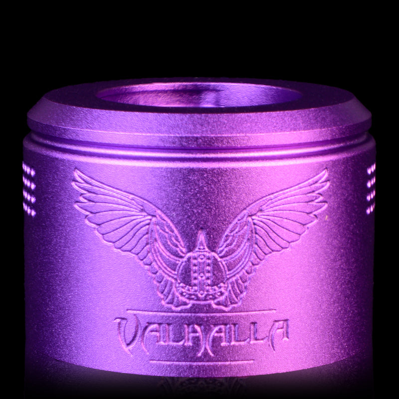 Valhalla V2 Top Cap in Satin Purple By Vaperz Cloud